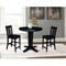 International Concepts 36 in. Solid Wood Round Extension Dining Table with 2 Counter Height Stools in Black K46-36RXT-23B-S102-2 - alternate 4